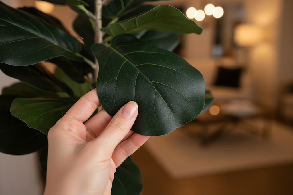 Fiddle Leaf Tree - Hand Detail