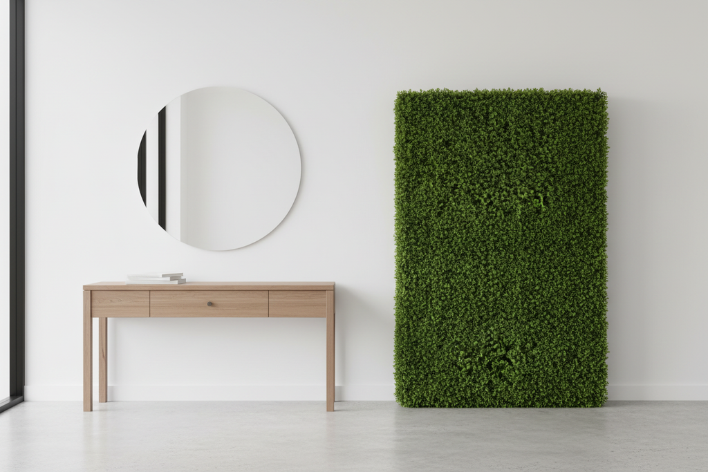 Foyer – single hedge as dramatic botanical backdrop