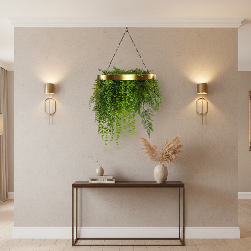 Gold Wall Disc Dining Room