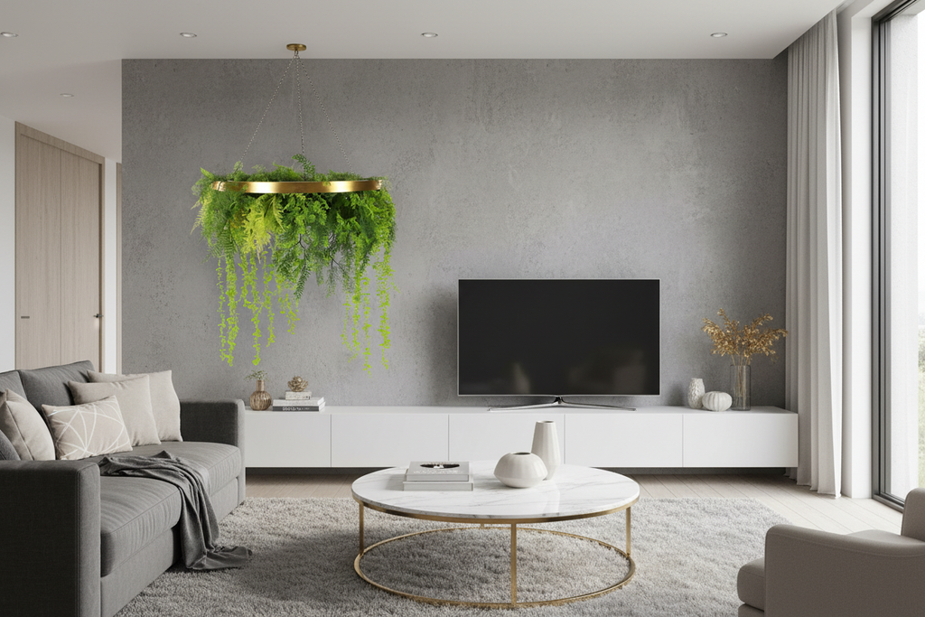 Gold Wall Disc Living Room