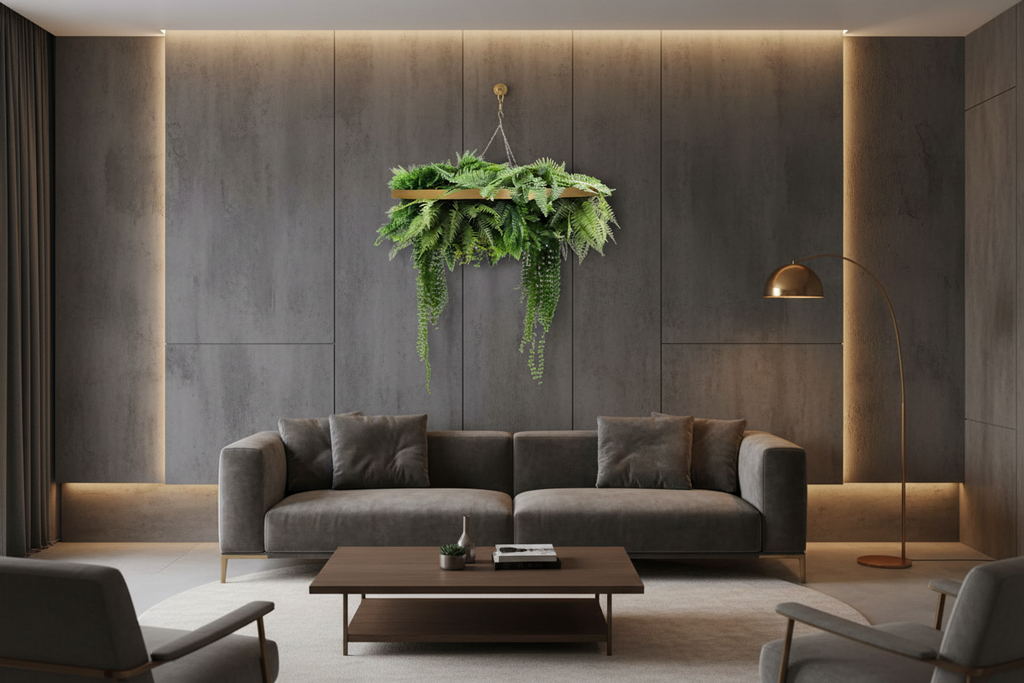 Gold Wall Disc Living Room