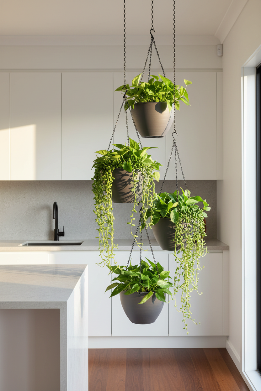 Grey Hanging Pot – Kitchen