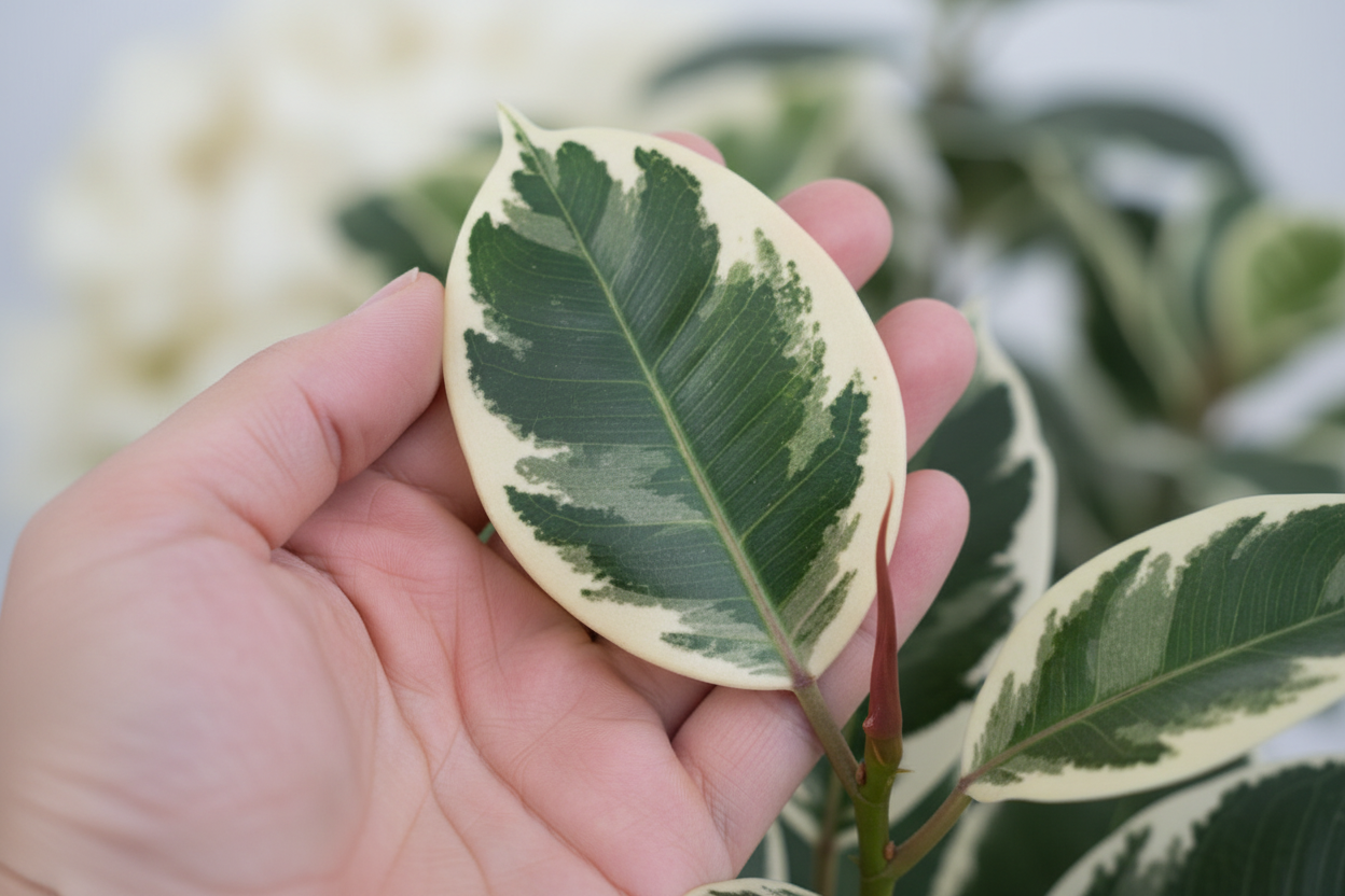 Hand leaf detail
