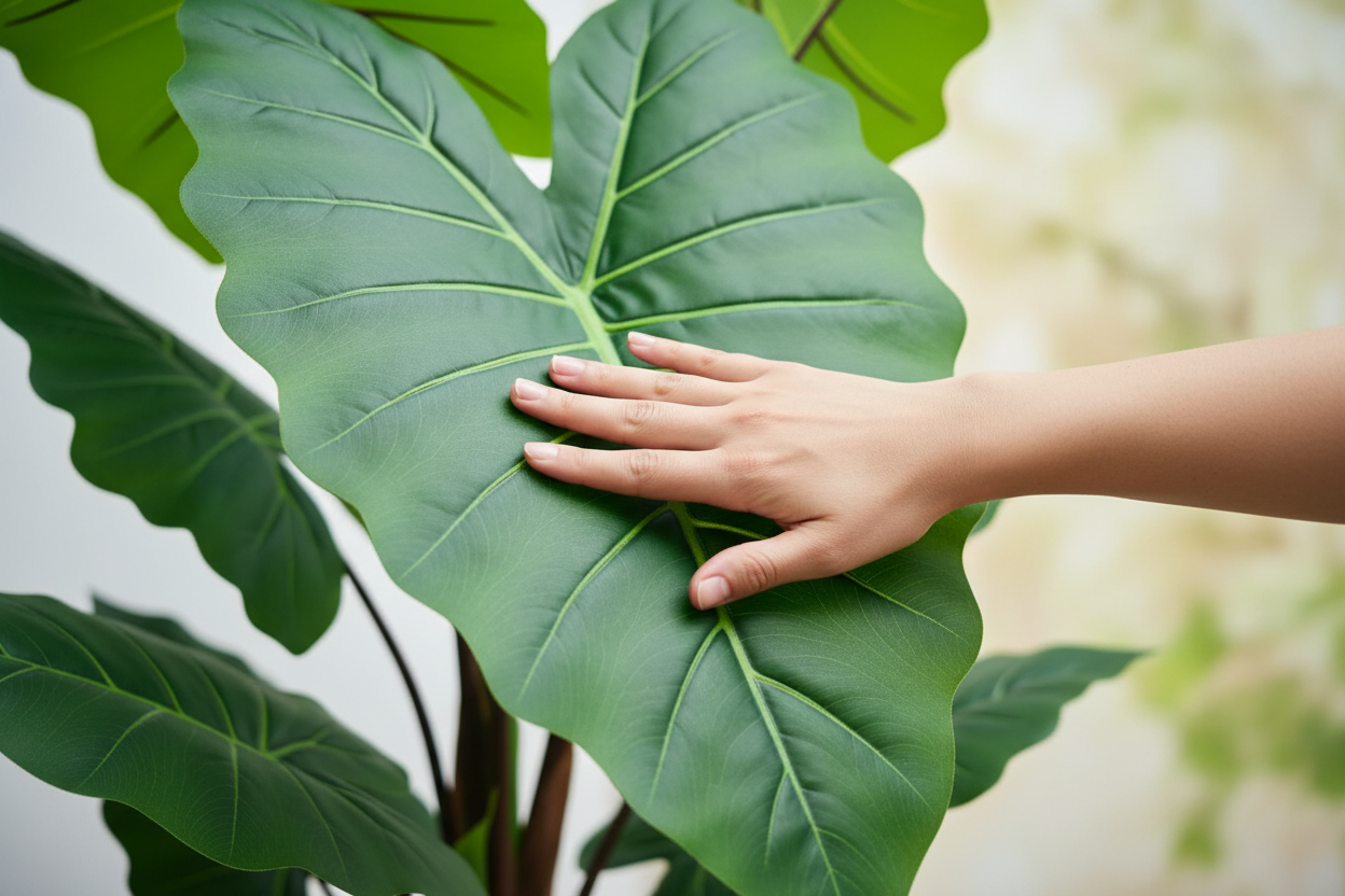 Hand leaf detail