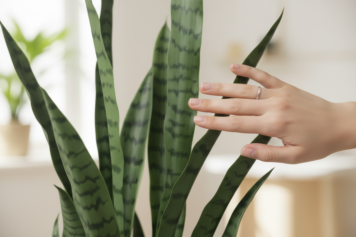 Hand leaf detail