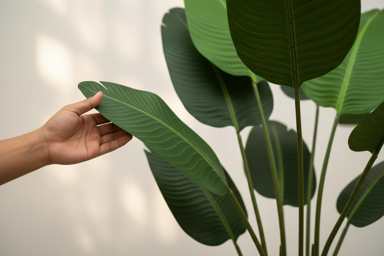 Hand leaf detail