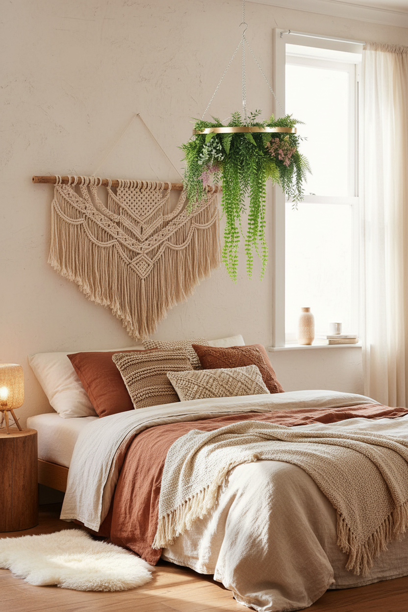 Hanging Plant - Bohemian Bedroom