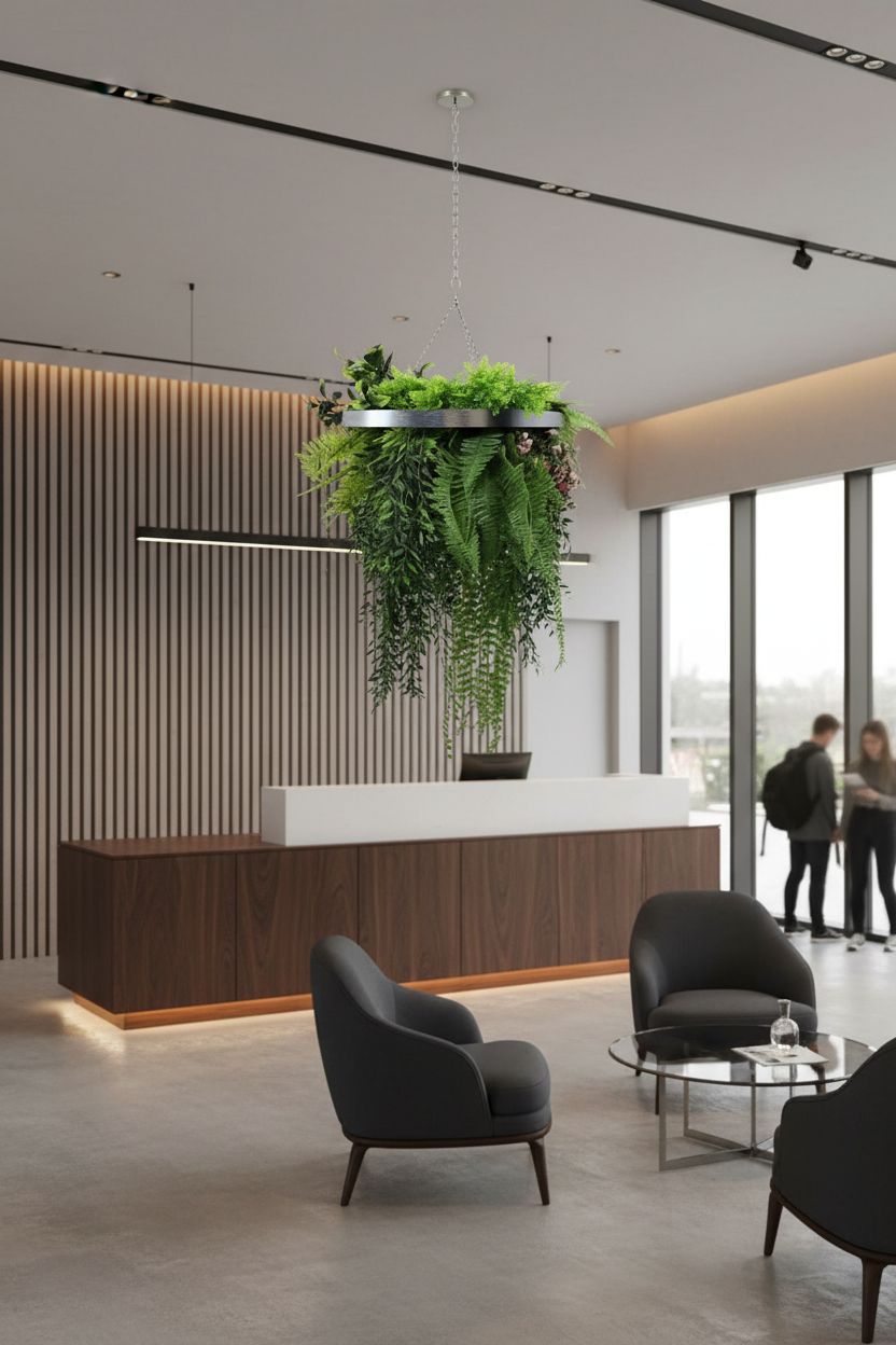 Hanging Plant Silver - Reception Setting