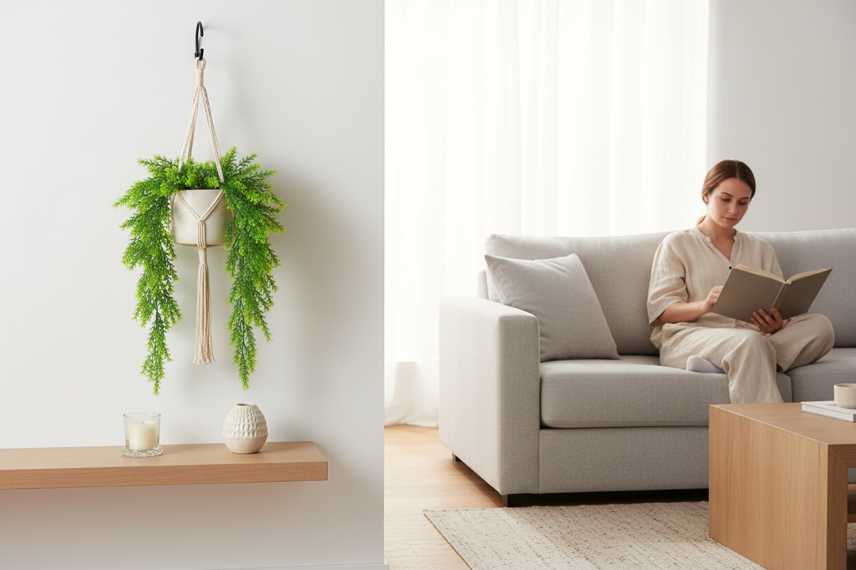 Indoor - natural living room setting