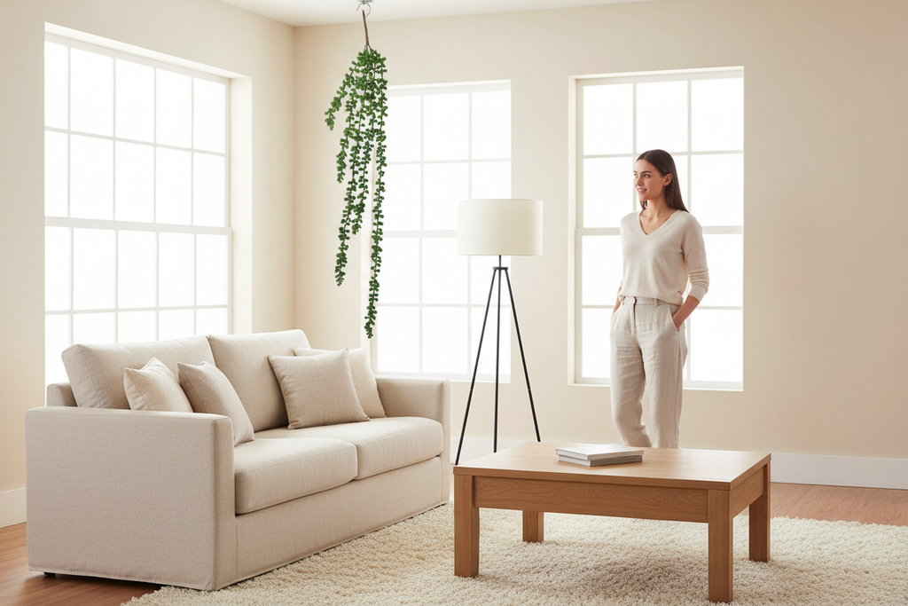 Indoor scale - living room