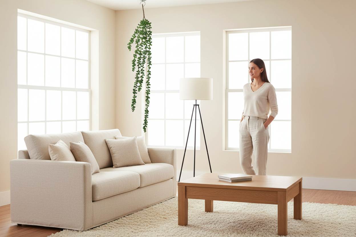 Indoor scale - living room