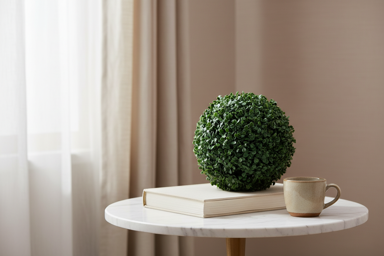 Indoor scale - marble table