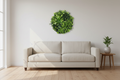 Living room – single disc as botanical wall art