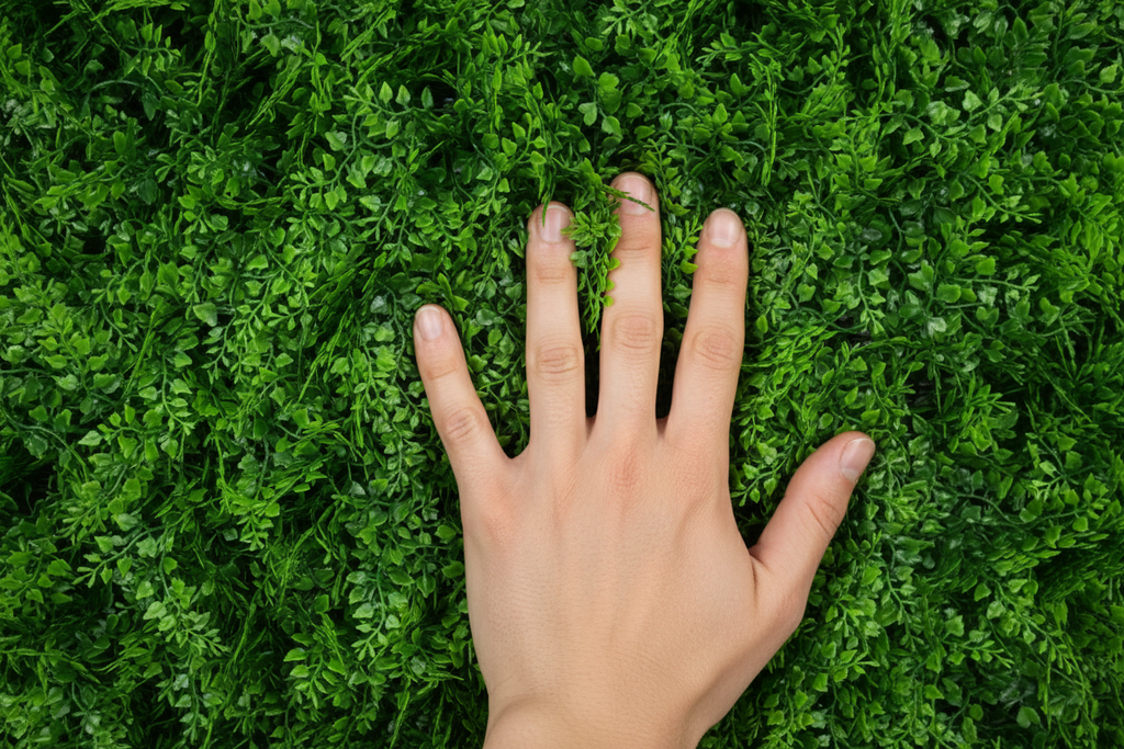 Macro with hand