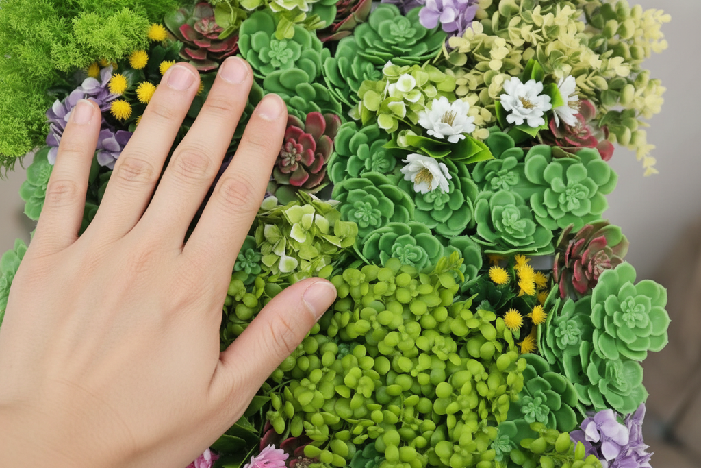 Macro with hand