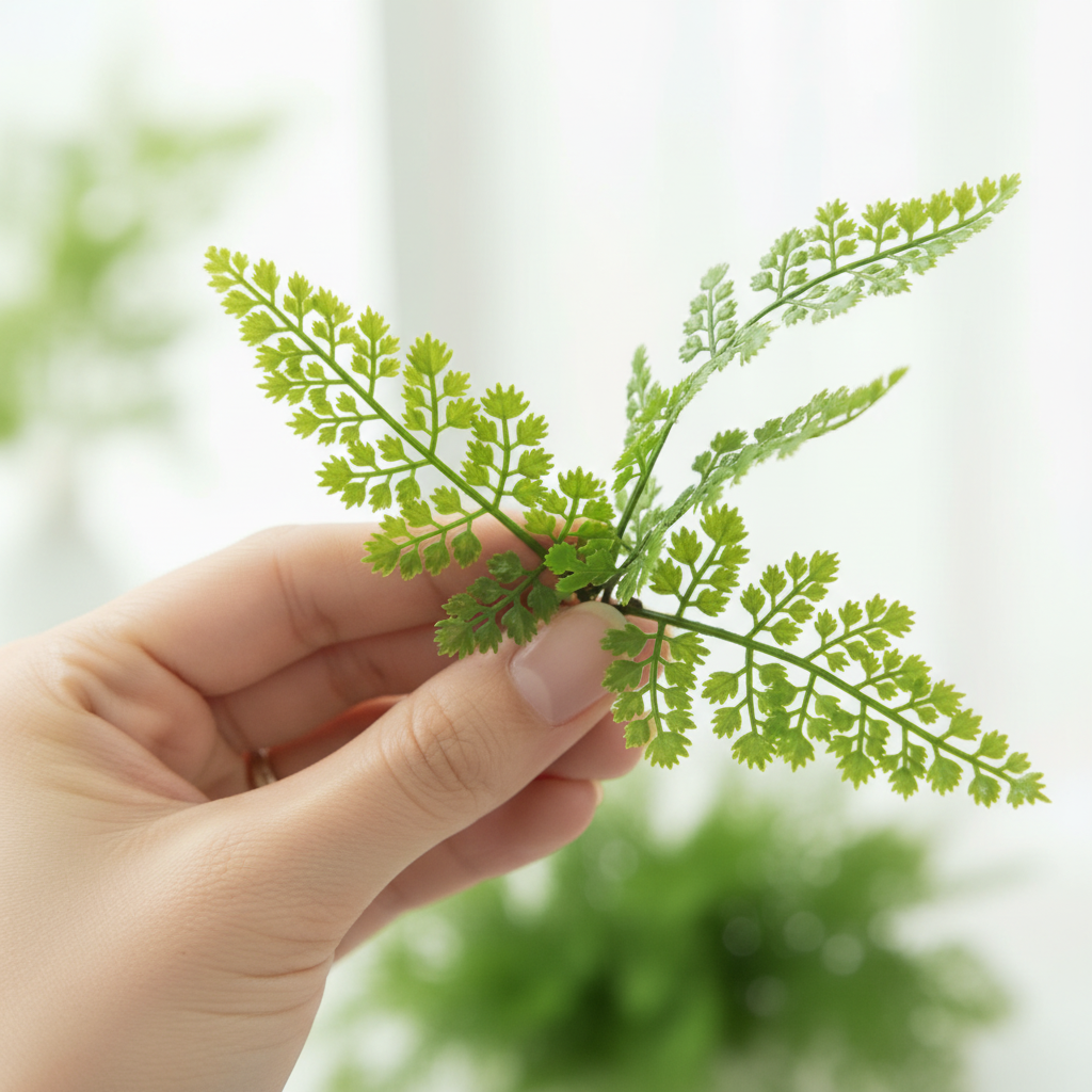 Maidenhair Fern Frond Detail