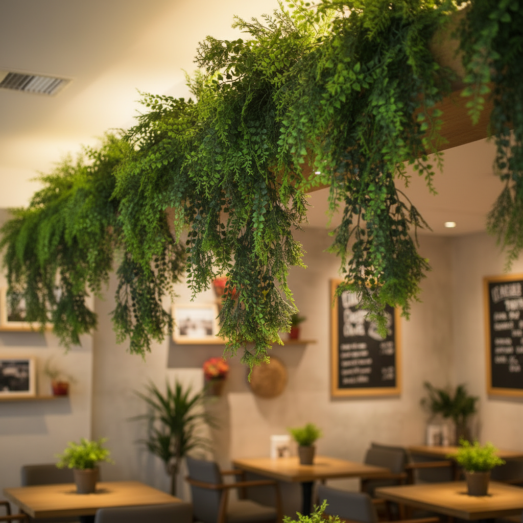 Mediterranean Fern Vine Cafe Portrait