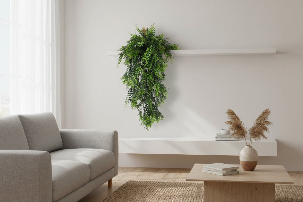 Mediterranean Fern Vine Living Room