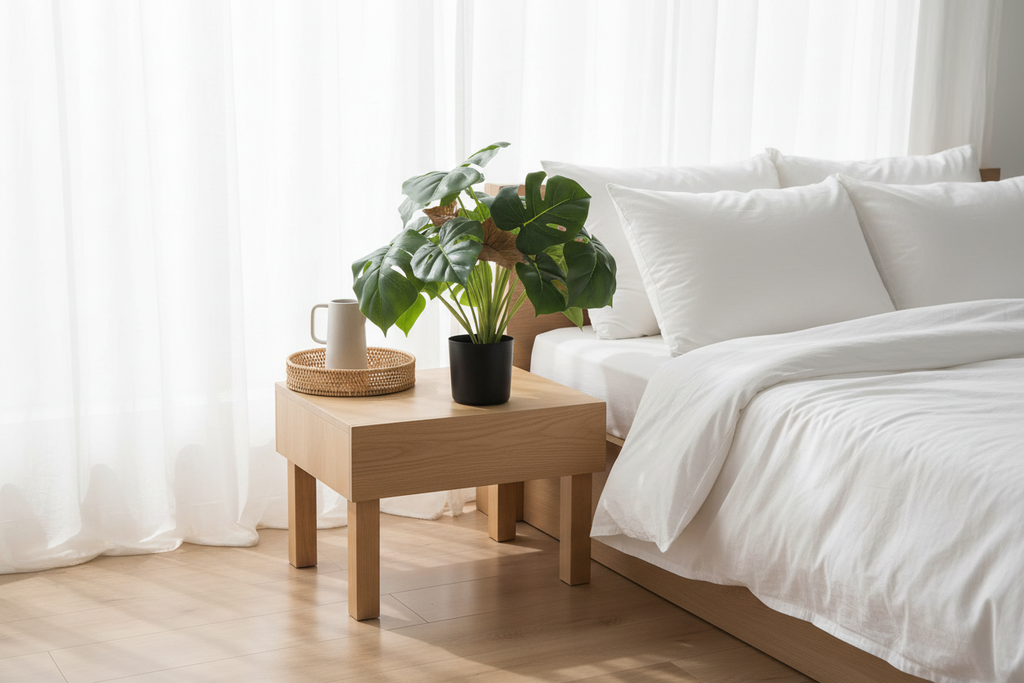 Monstera Deliciosa in Modern Australian Bedroom