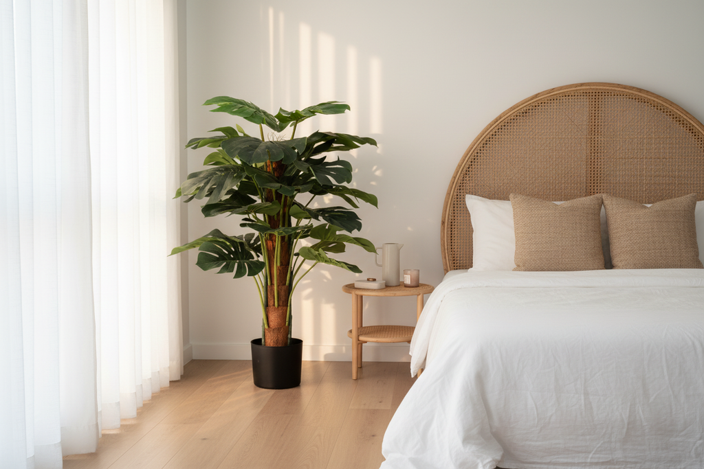 Monstera in Modern Australian Bedroom