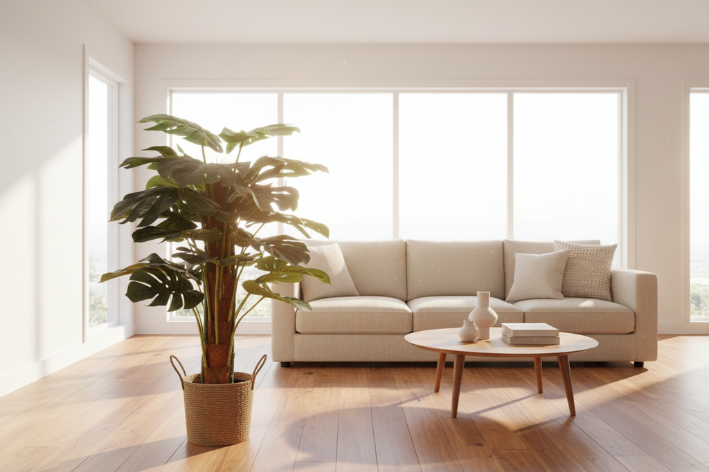 Monstera in Modern Australian Living Room