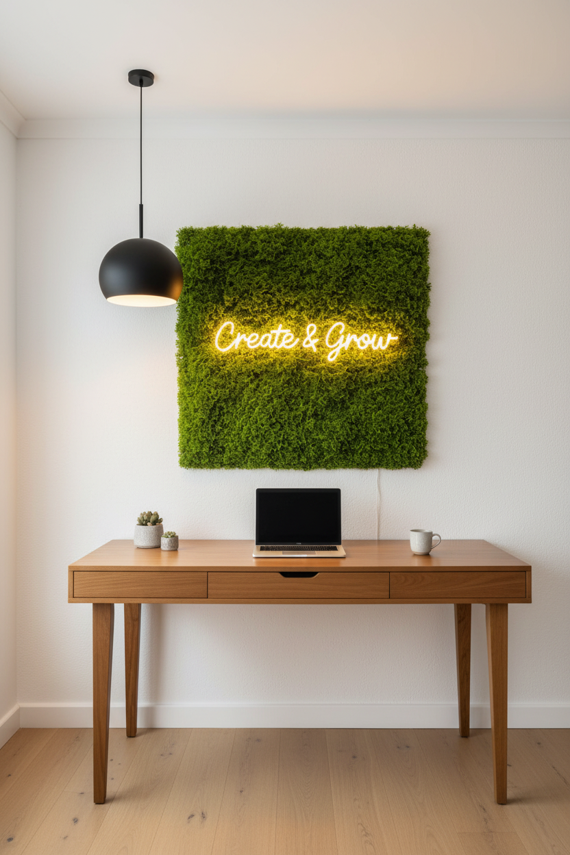 Moss Panel – Home Office