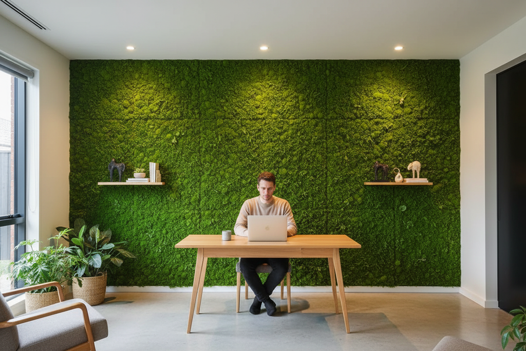 Moss Panel Home Office