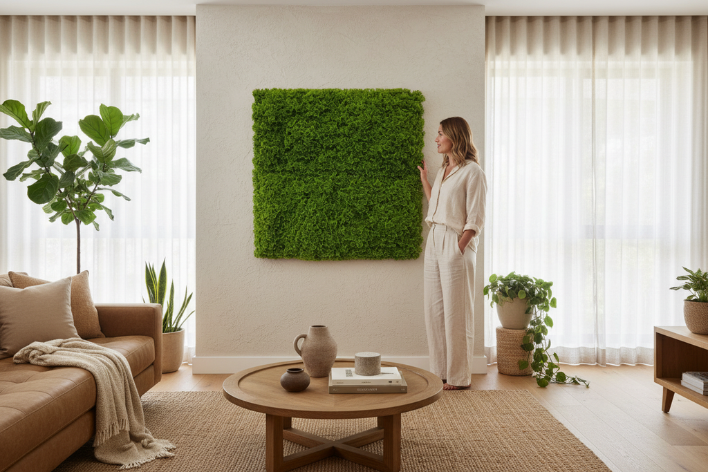Moss Panel Living Room