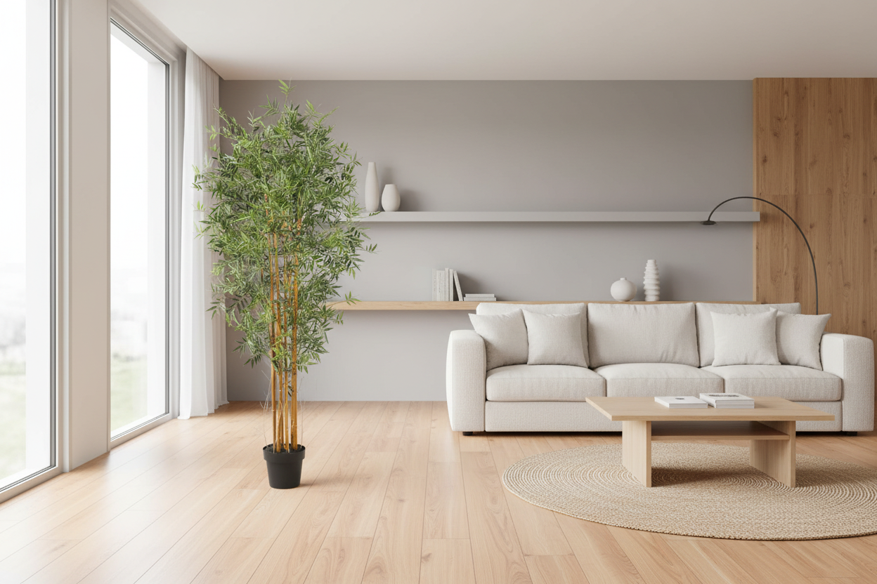 Natural Cane Bamboo – Modern Living Room