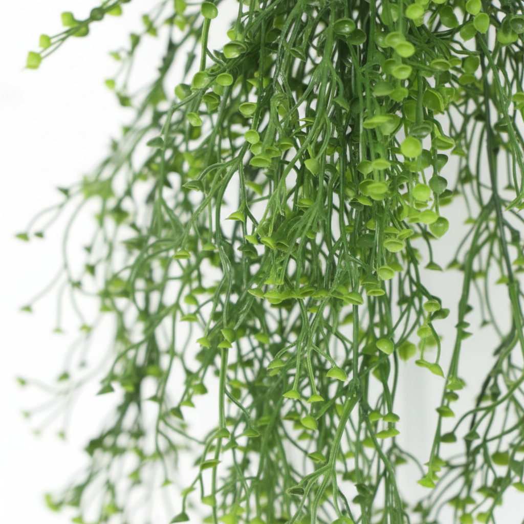 Natural Green Hanging Plant Close-Up