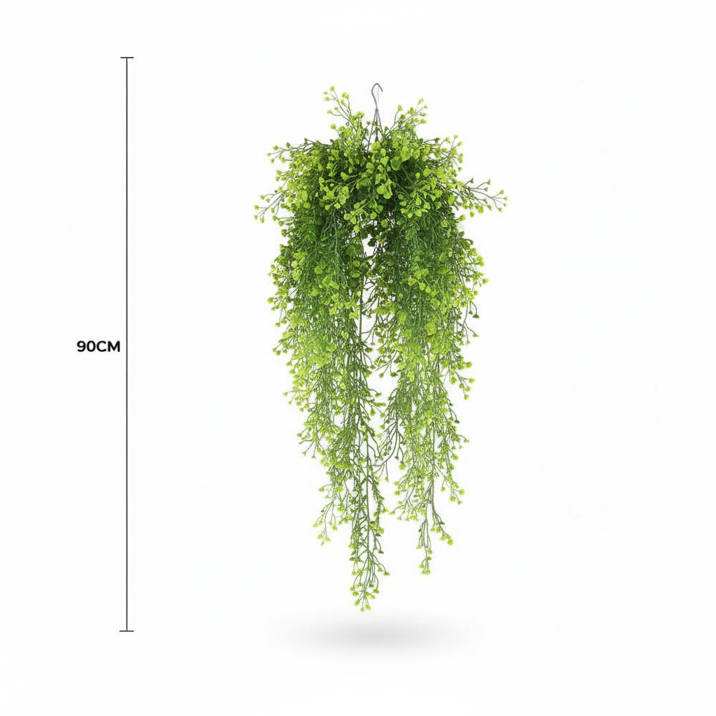 Natural Green Hanging Plant Product Shot