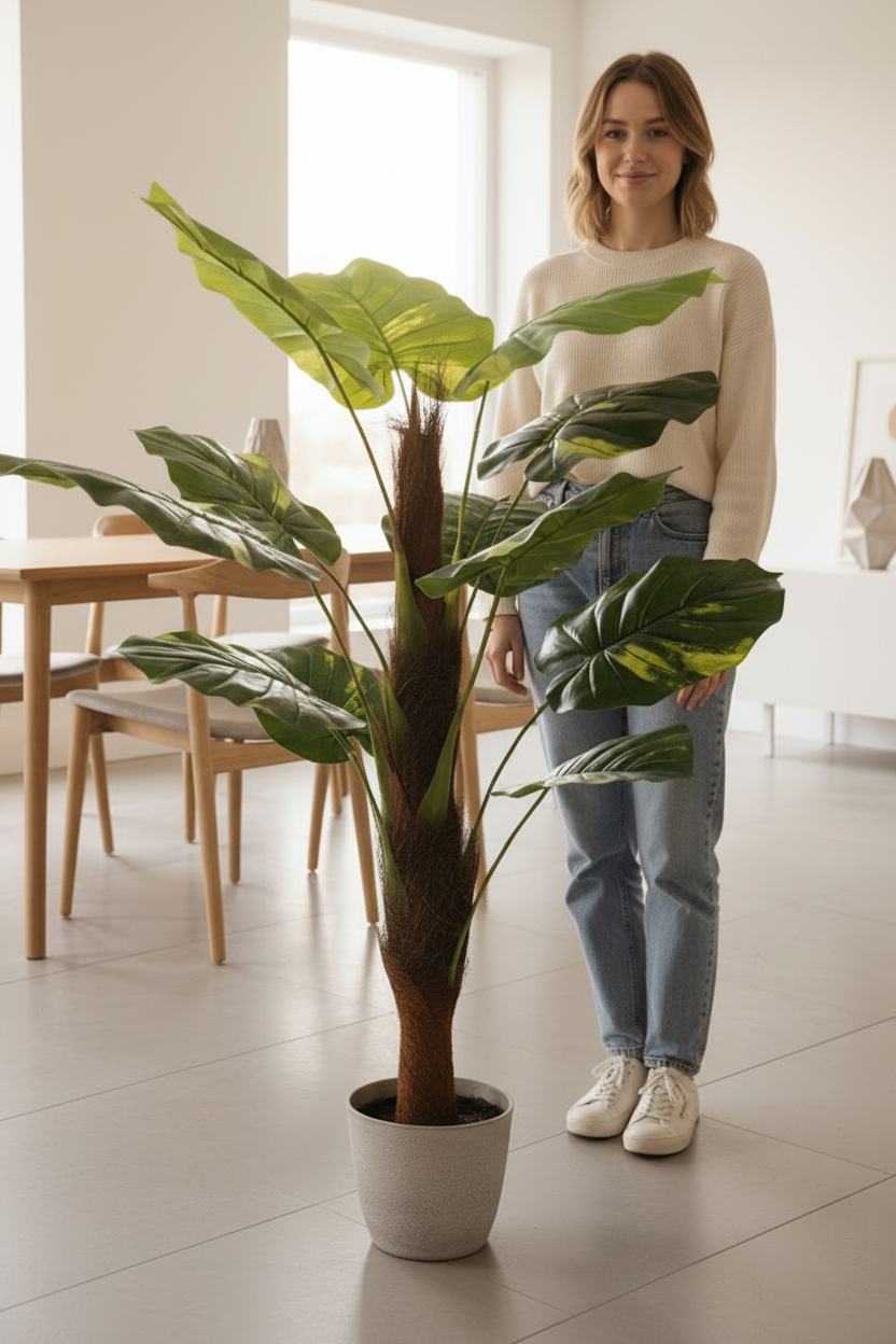 Office reception with person