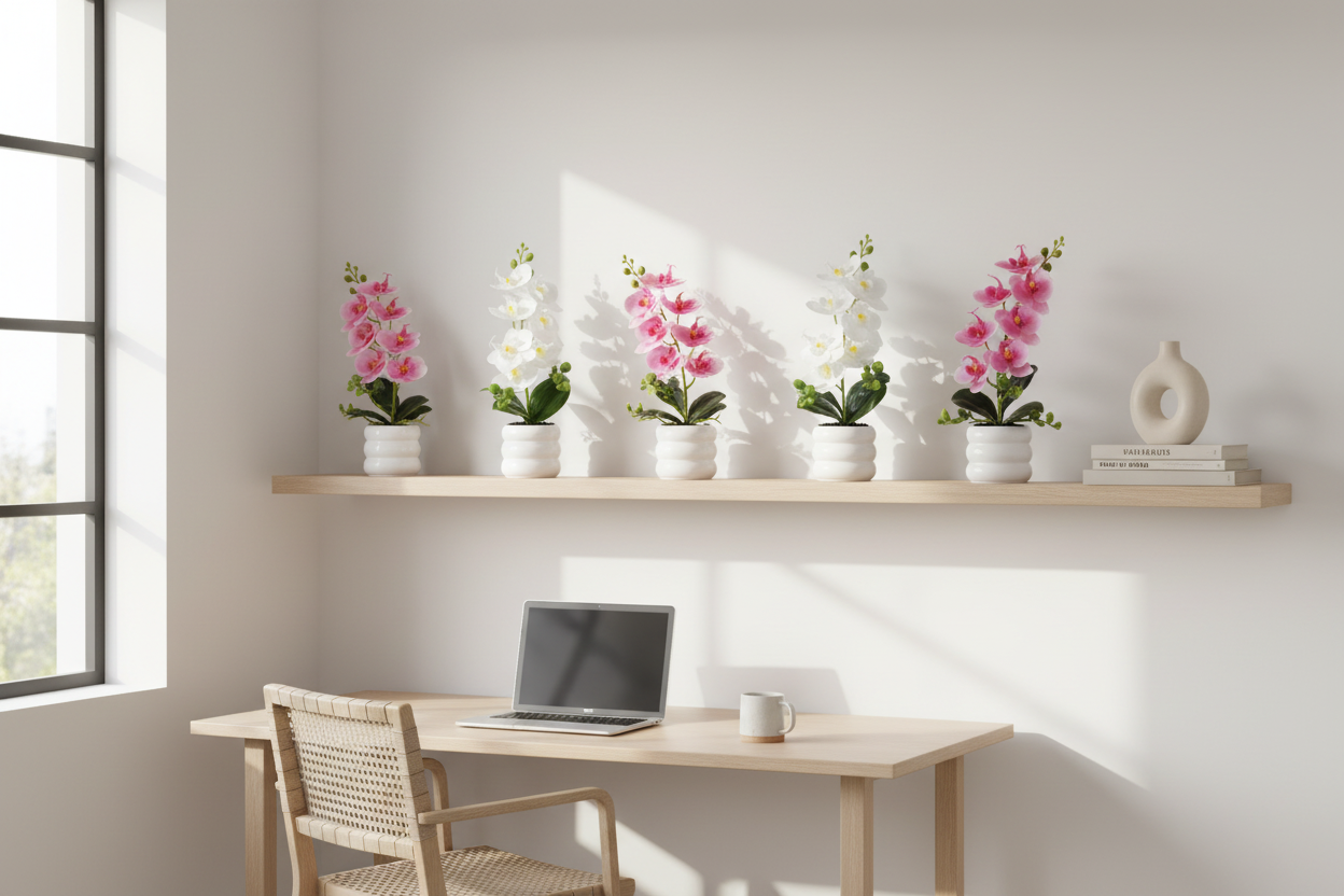 Orchids shelf