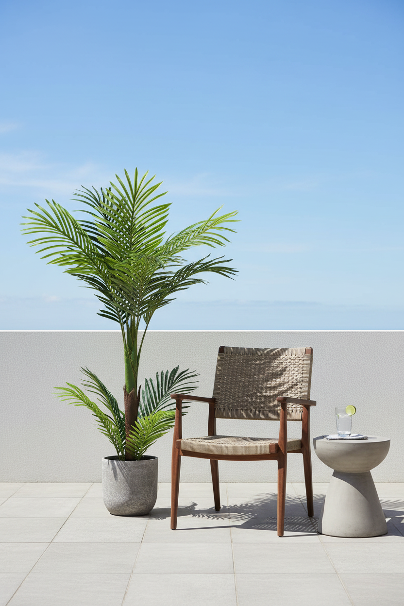 Outdoor alfresco - Palm Tree 100cm chair scale