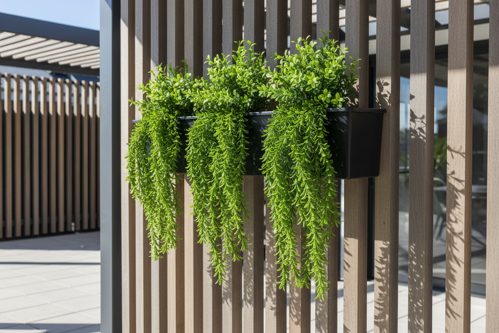 Outdoor wall trough cluster