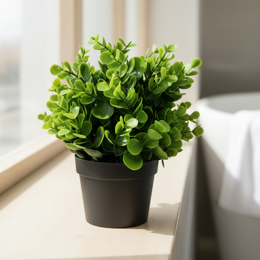 Peperomia Plant Windowsill Portrait