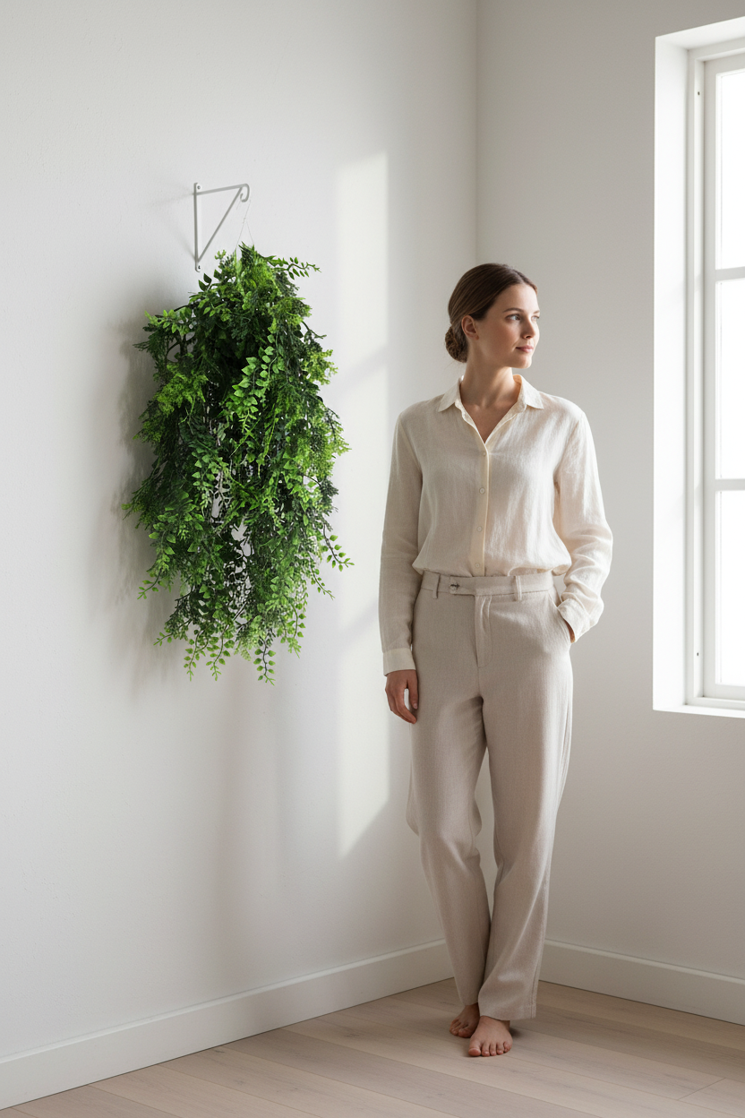 Person scale - hanging fern vine
