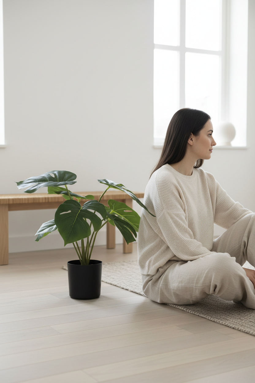 Person scale - seated monstera v2