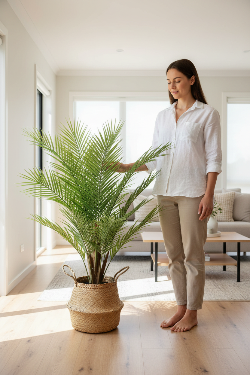 Person scale - touching frond