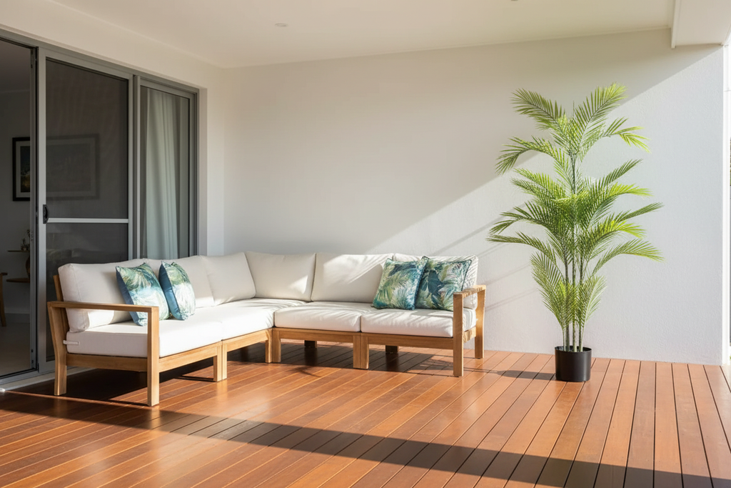 Phoenix Palm on Modern Australian Alfresco