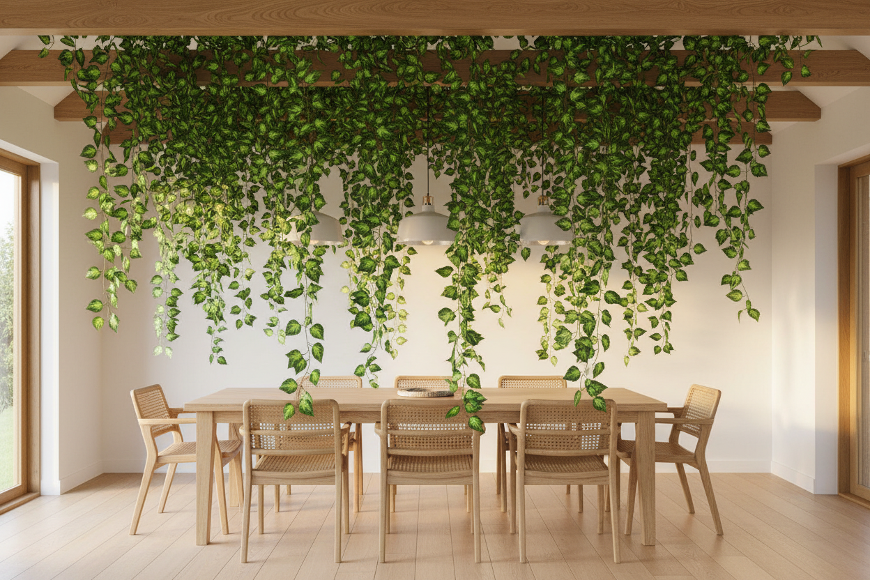 Pothos living ceiling