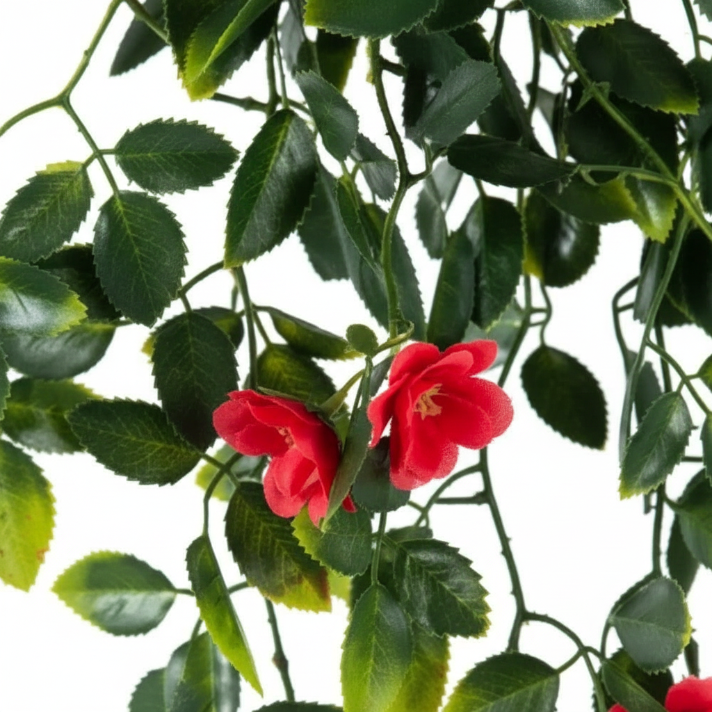 Red Mixed Foliage Close-Up