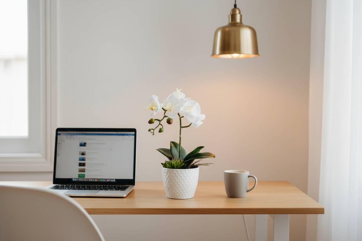 Single Orchid – Study Desk