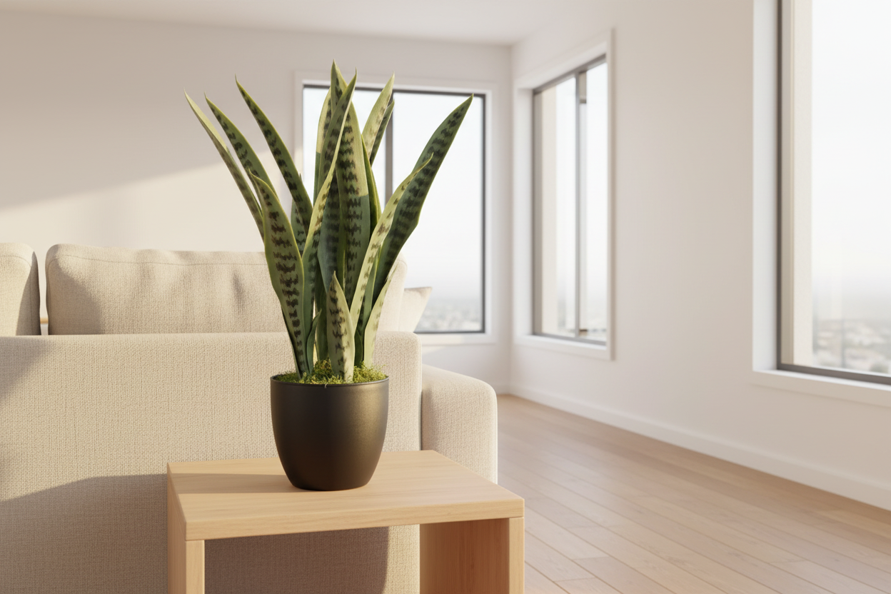 Snake Plant 60cm in Modern Australian Living Room