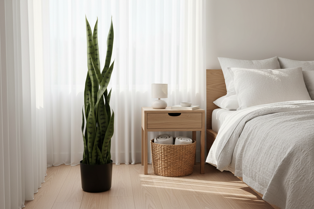 Snake Plant in Modern Australian Bedroom