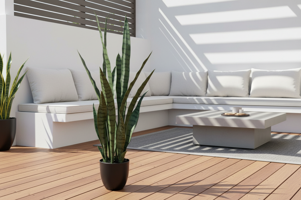 Snake Plant on Modern Australian Alfresco