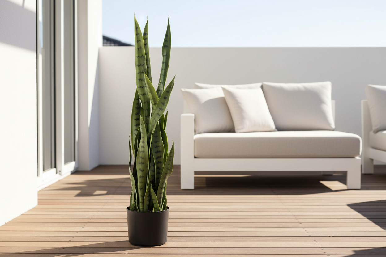Snake Plant on Modern Australian Alfresco