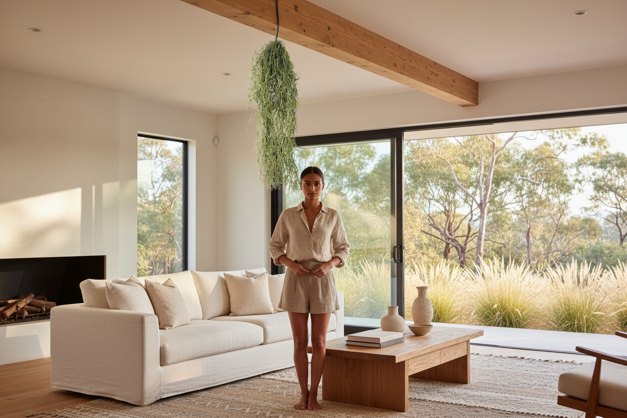 Spanish Moss Ceiling Beam