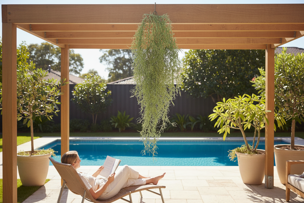 Spanish Moss Outdoor Pergola