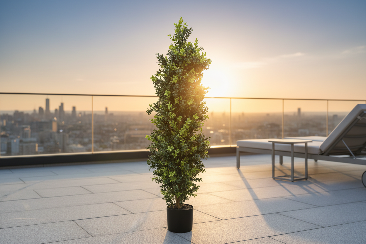Topiary Tree – Terrace Golden Hour